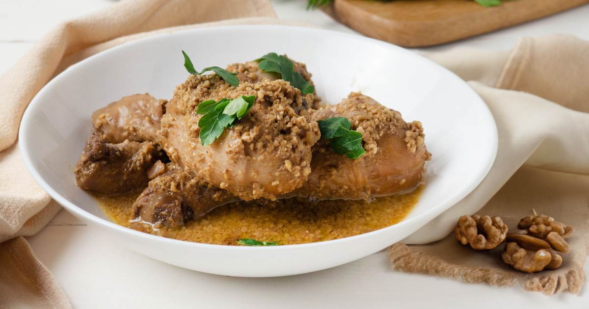 Recepta pollastre amb salsa de nous