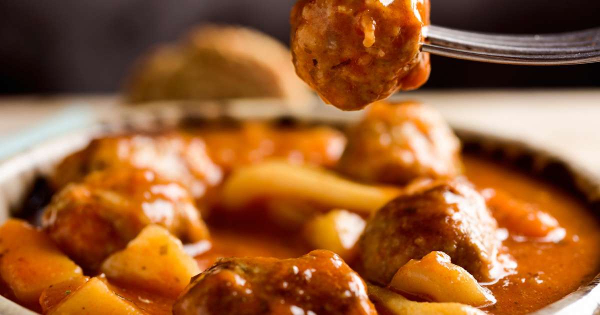 recepta sípia amb mandonguilles