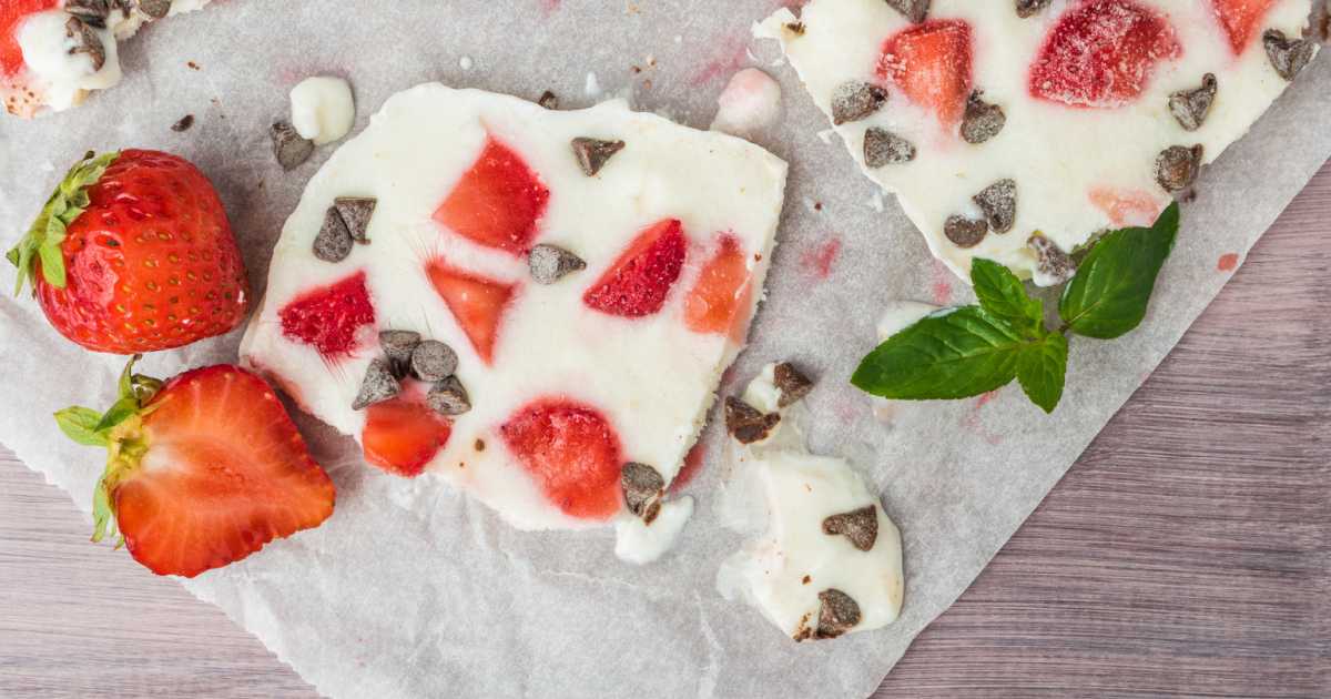 Recepta bocins iogurt amb fruites i xocolata