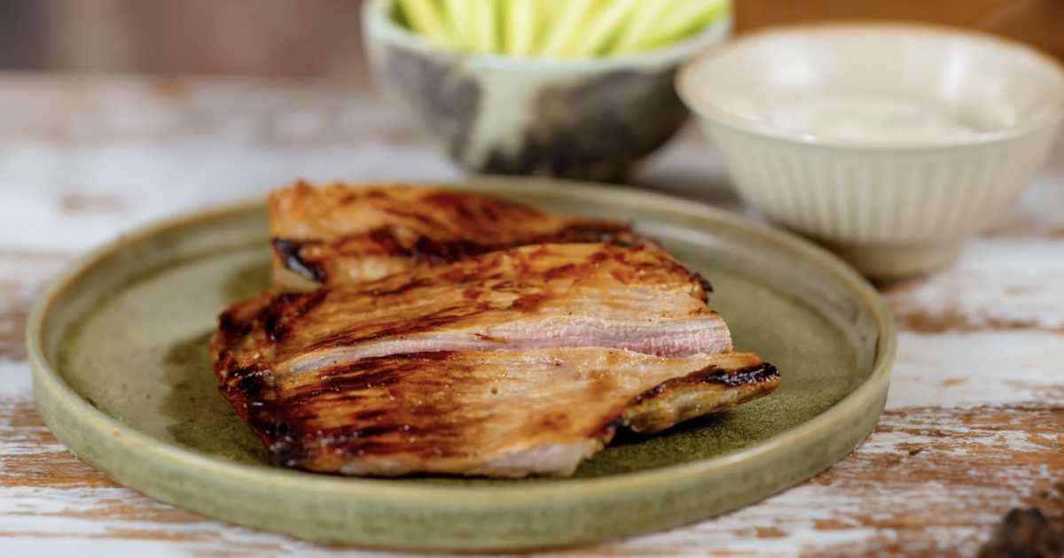 Recepta secret ibèric amb salsa de iogurt