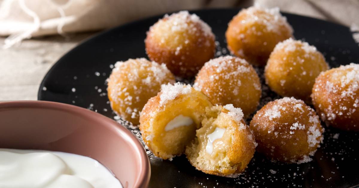 Bunyols farcits de iogurt