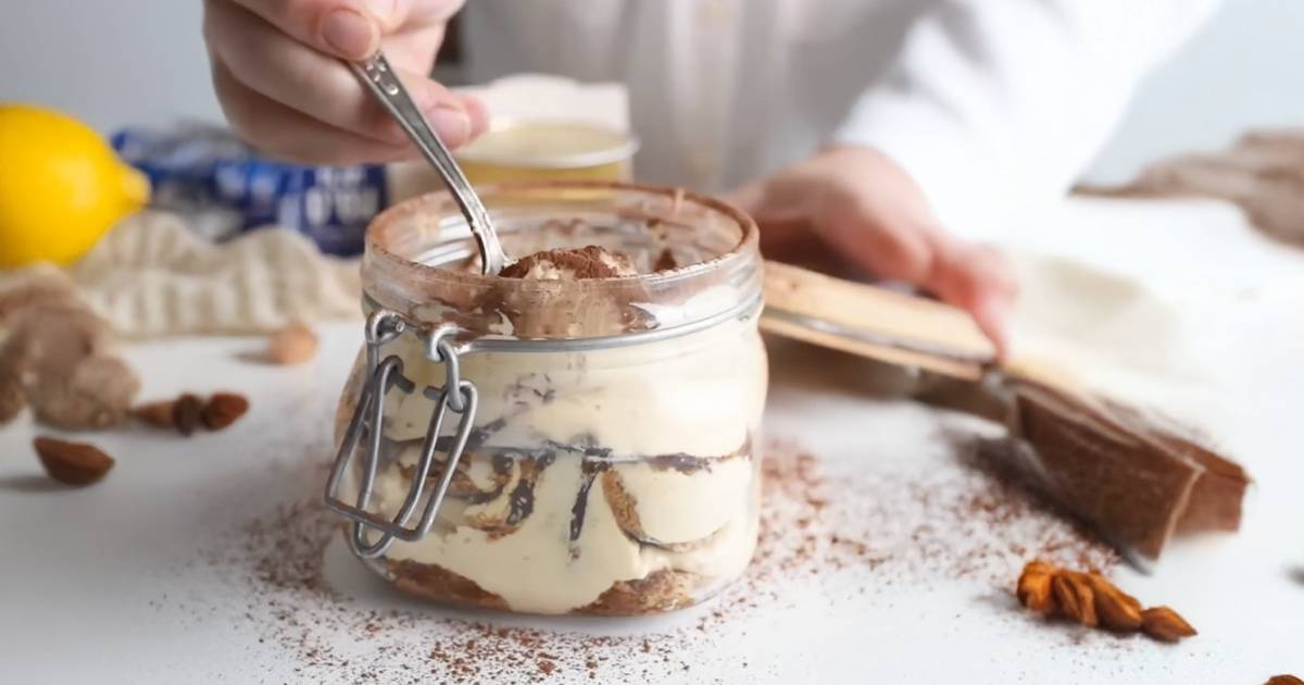 Tiramisu amb flam