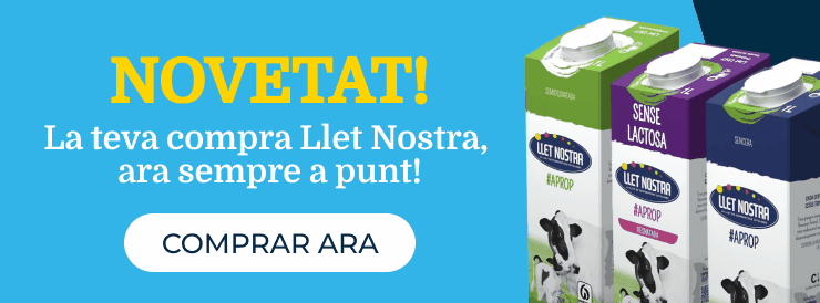 La teva compra Llet Nostra, ara sempre apunt! Programa-la de manera recurrent a la botiga i gaudeix dels teus productes preferits quan els necessitis.